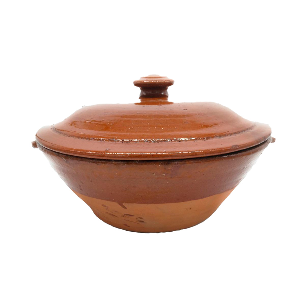 Cazuela de barro para cocinar con tapa - 30 cm
