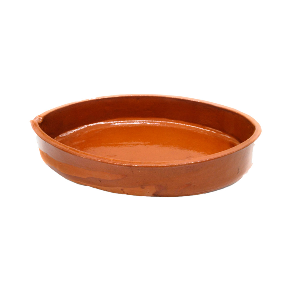 Asador de barro refractario ovalado