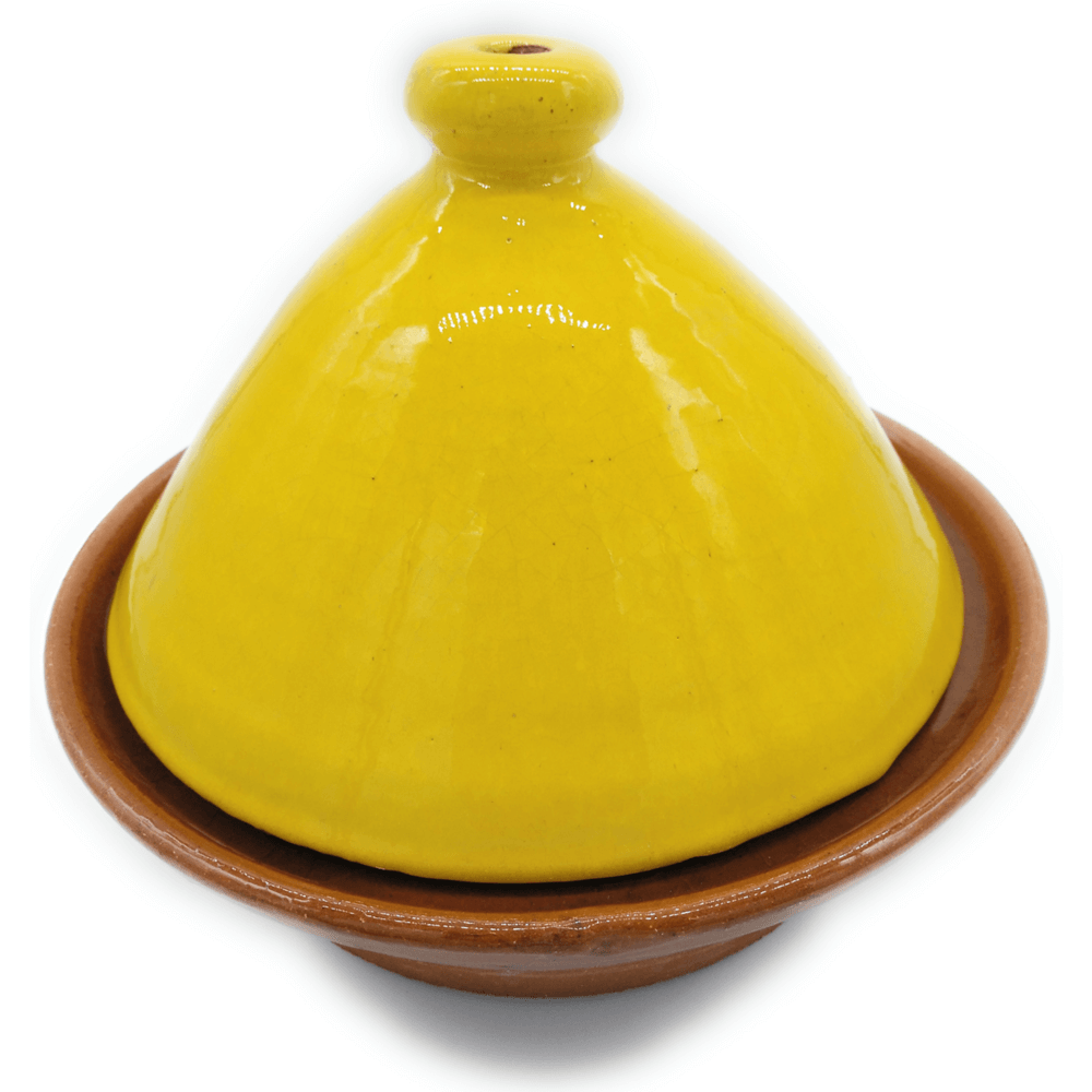 Tajine de Barro Refractario Amarillo - Plato de 22 ó 27 cm de diámetro