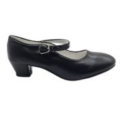 miniatura Zapatos Sevillana lisos negros infantil