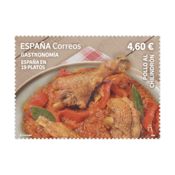 miniatura Detalle sello Pollo al chilindrón. Aragón