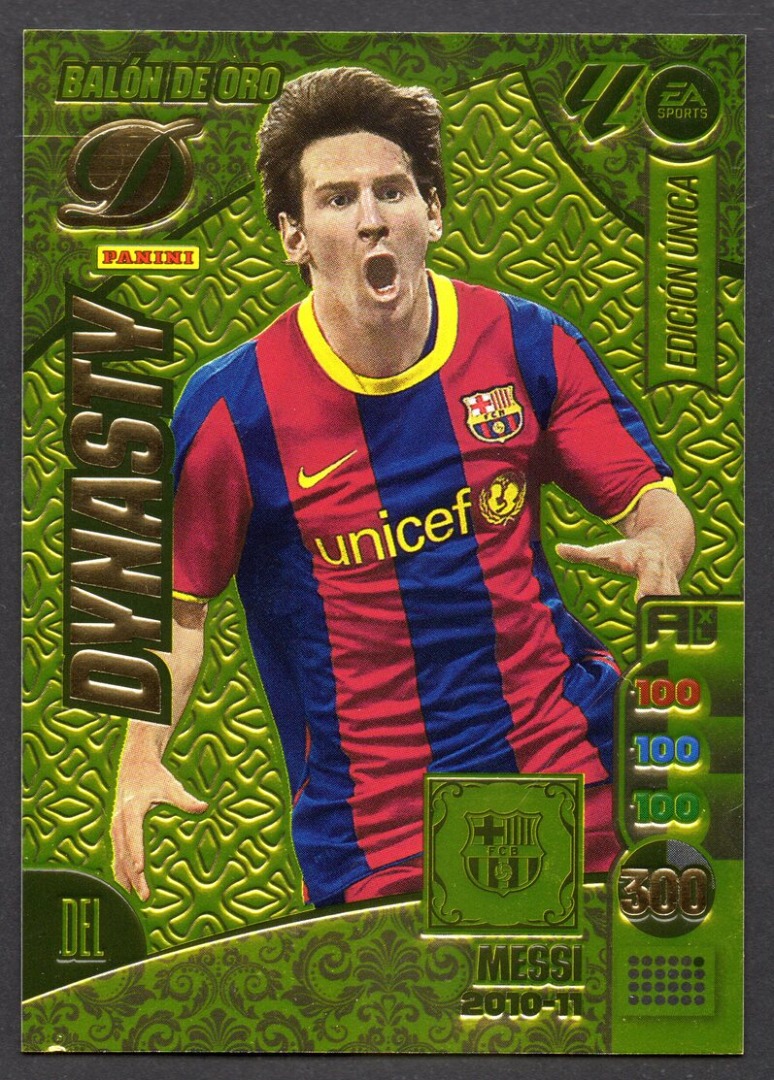 Lionel Messi Balon de Oro Dynasty 2024-25 cromo Panini Adrenalyn XL La Liga 24/25 - Messi 2010-11