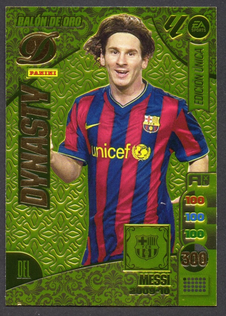 Lionel Messi Balon de Oro Dynasty 2024-25 cromo Panini Adrenalyn XL La Liga 24/25 - Messi 2009-10