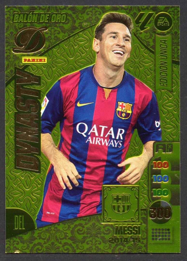 Lionel Messi Balon de Oro Dynasty 2024-25 cromo Panini Adrenalyn XL La Liga 24/25 - Messi 2014-15