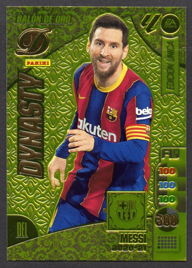 Lionel Messi Balon de Oro Dynasty 2024-25 cromo Panini Adrenalyn XL La Liga 24/25 - Messi 2020-21