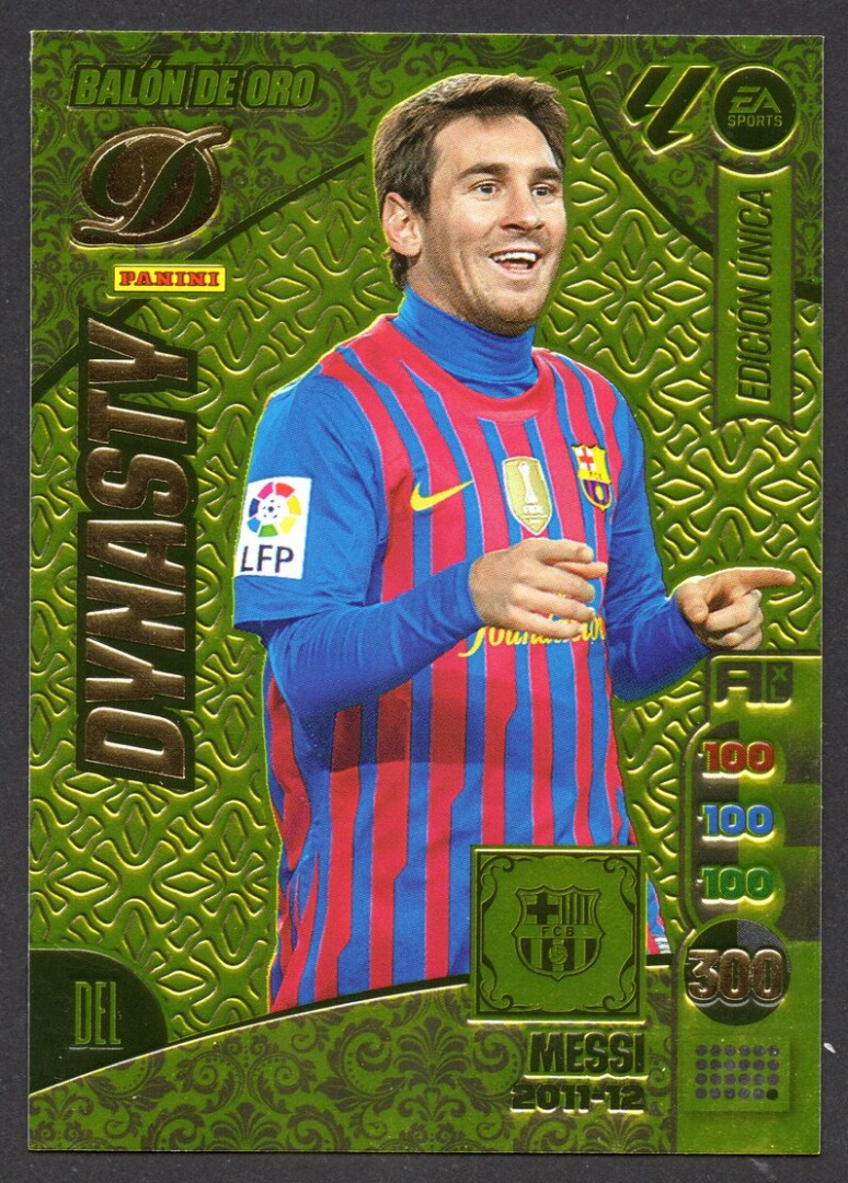 Lionel Messi Balon de Oro Dynasty 2024-25 cromo Panini Adrenalyn XL La Liga 24/25 - Messi 2011-12