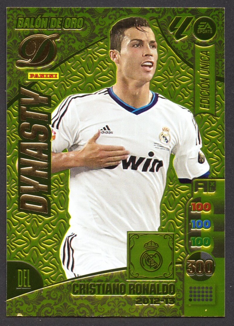 Cristiano Ronaldo Balon de Oro Dynasty 2024-25 cromo Panini Adrenalyn XL La Liga 24/25 - Cristiano Ronaldo 2012-13