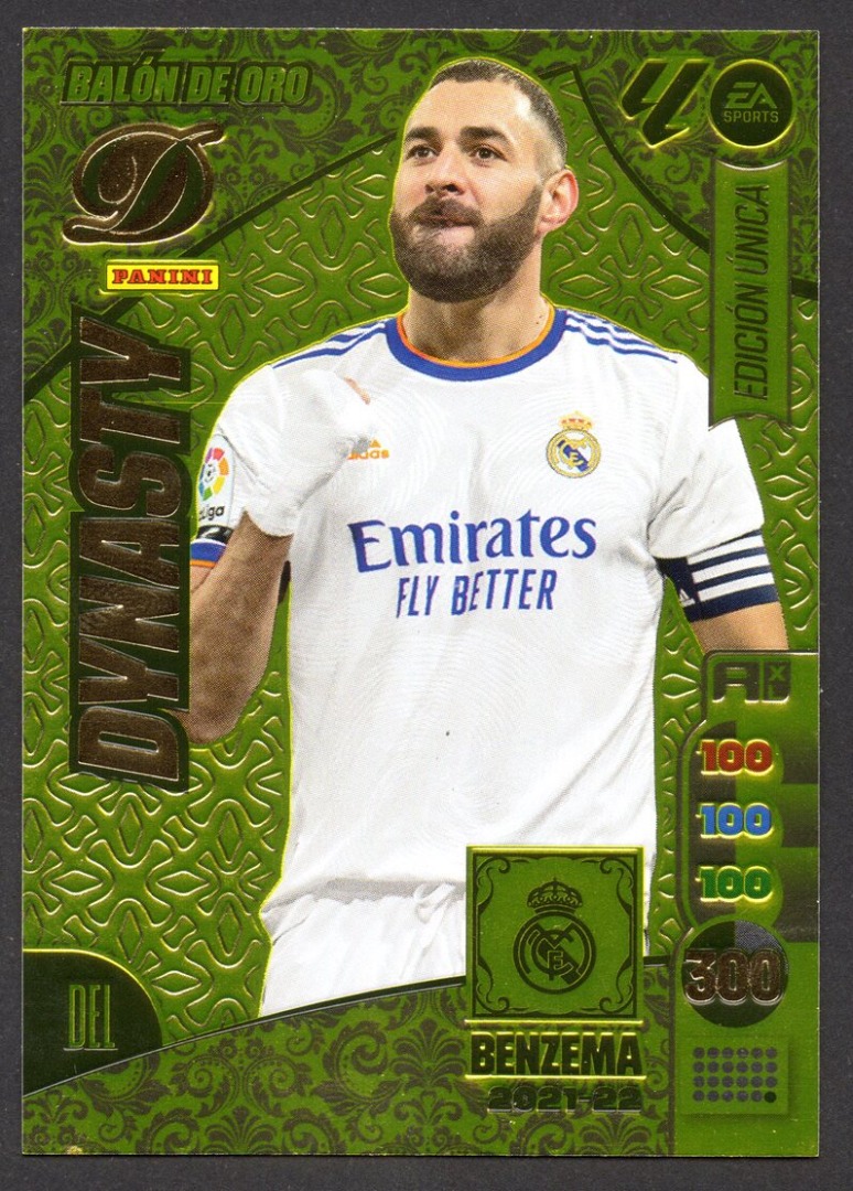 Karim Benzema Balon de Oro Dynasty 2024-25 cromo Panini Adrenalyn XL La Liga 24/25