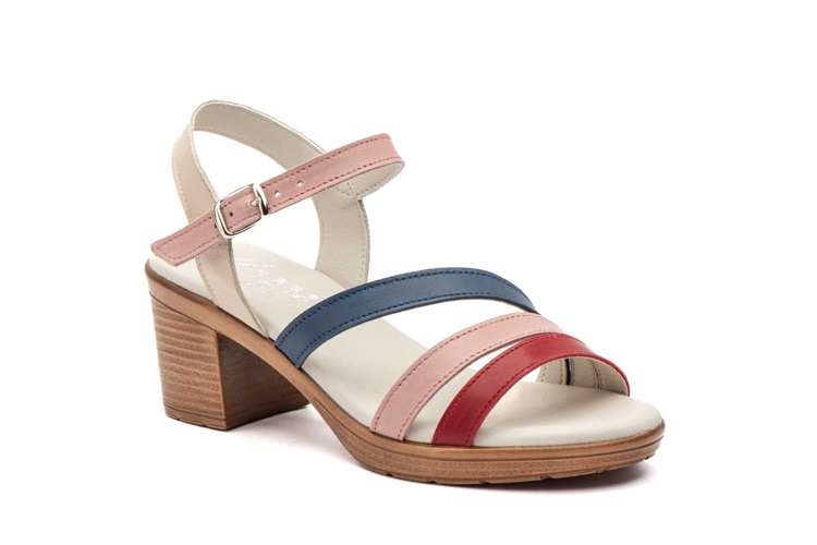 Sandalias Mujer Piel Multicolor Tallas 35  a la 41