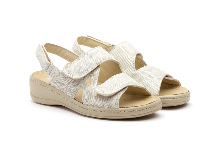 Sandalias Mujer Piel Velcro Tallas 35 a la 42