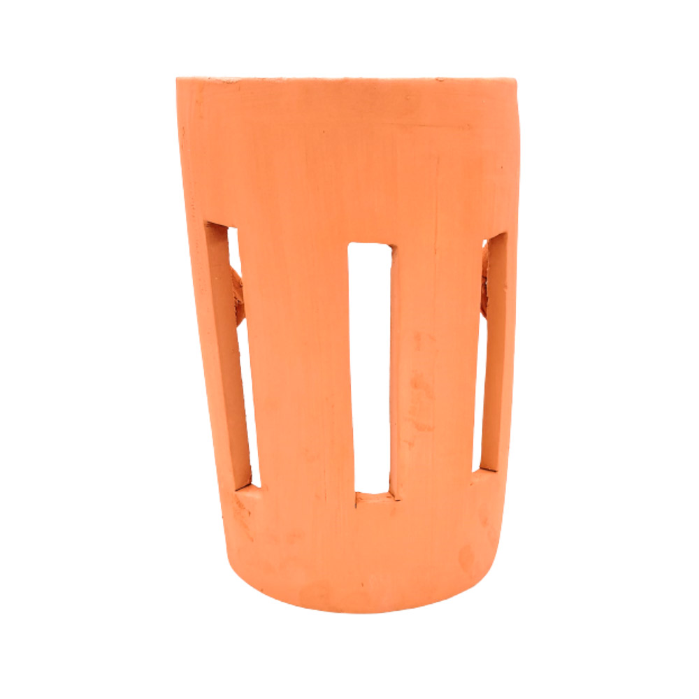 Aplique de pared teja rejillas para colgar barro natural