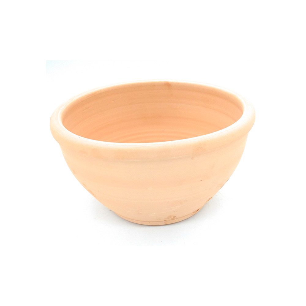 Maceta de barro natural barreño exterior e interior