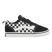 miniatura Imagen ZAPATILLAS VANS WARD TD SLIP-ON CHECKERED NEGRO BLANCAS VN0A3QU1PVJ1 NIÑO CORDON ELASTICO