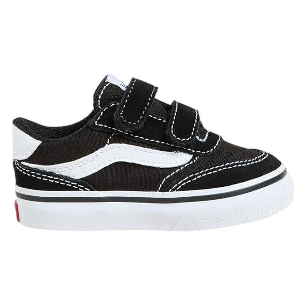 Imagen ZAPATILLAS VANS BROOKLYN LS V SUEDE CANVAS NEGRO BLANCAS VN000D7XBA21 NIÑO NIÑA