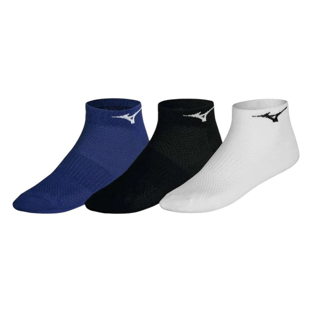 Imagen CALCETINES MIZUNO RUNNING PACK-3 UNDS NEGRO , BLANCAS, AZUL MARINO 67XUU950-11 SOCK