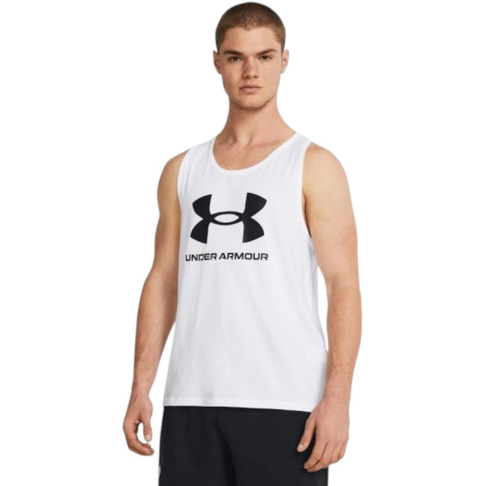 Imagen CAMISETA UNDER ARMOUR SPORTSTYLE LOGO TANK BLANCAS 1382883-100