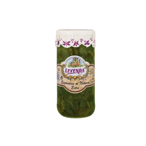 Espinacas al natural frasco 720 ml - Leyenda