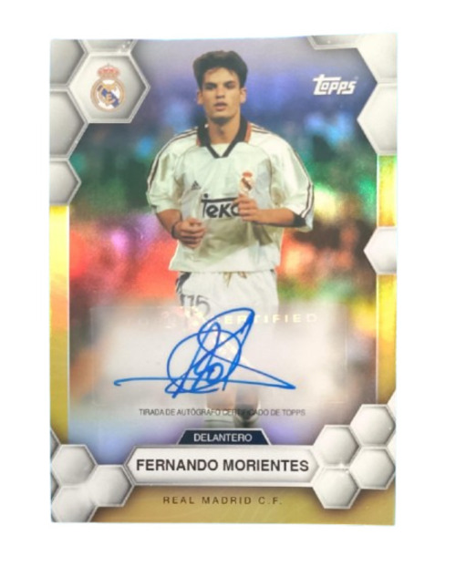 Fernando Morientes Autógrafo Original Real Madrid Fan Set 2024 2025 Topps 1