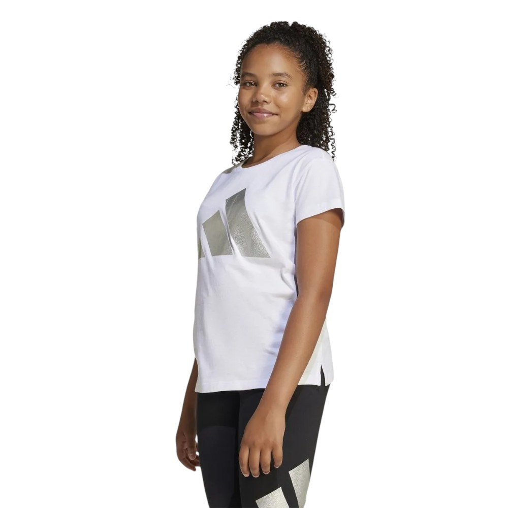 Imagen CAMISETA ADIDAS JG GLAM BLANCAS JD1831 NIÑO NIÑA