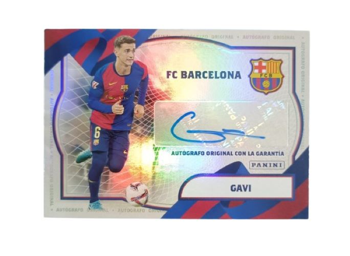 Gavi Autógrafo Original Barcelona Panini Club - Solo 25 copias existentes