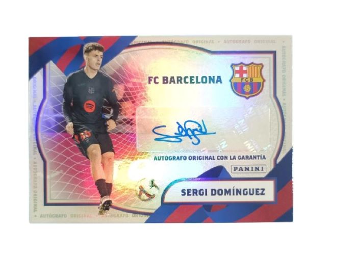 Sergi Dominguéz Rookie Autógrafo Original Barcelona Panini Club - Solo 200 copias existentes