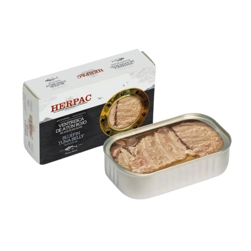 Ventresca Gourmet de Atún Rojo Salvaje en Aceite de Oliva - Herpac 120 g