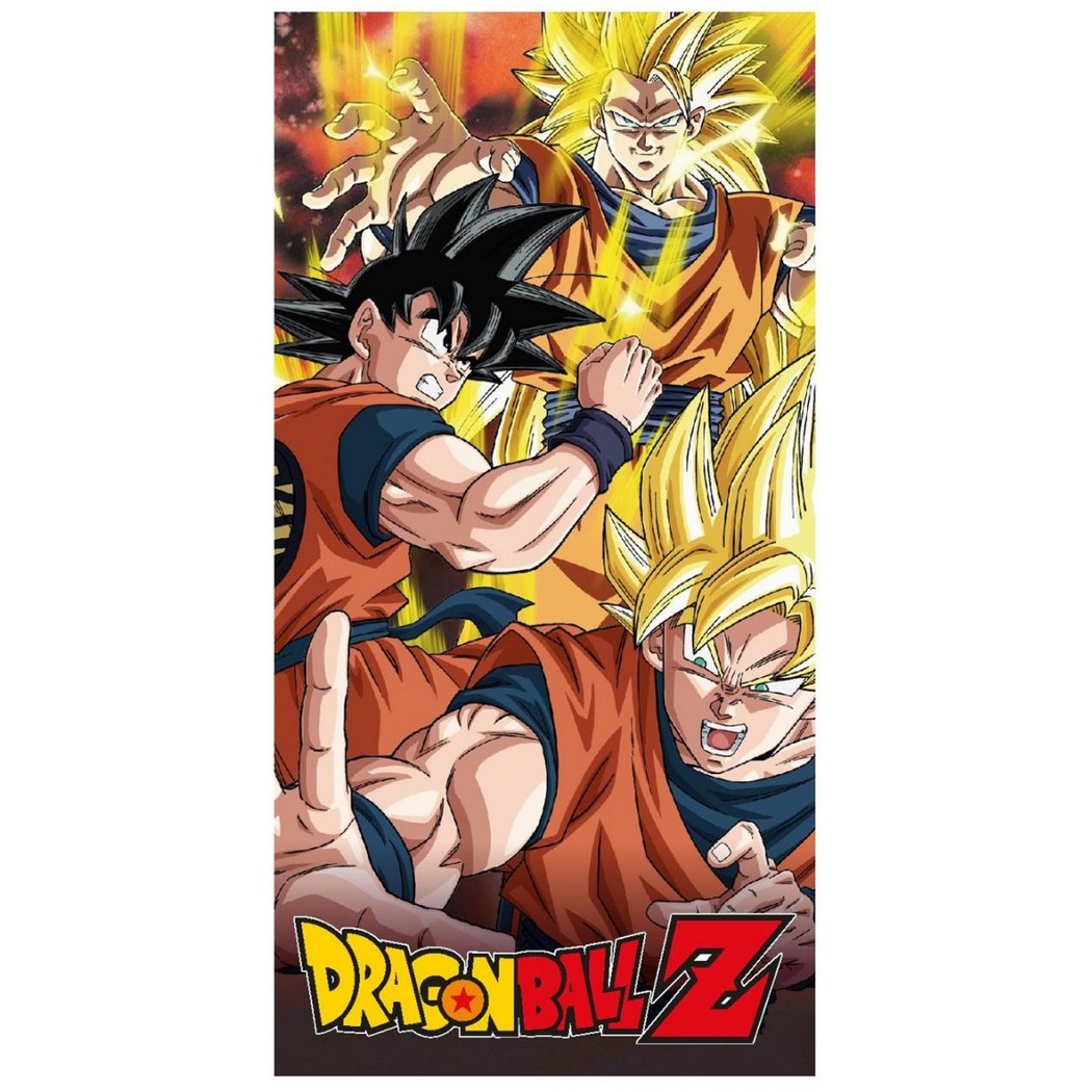 Toalla Playa o Piscina Microfibra Anime Dragon Ball - 140x70 cm