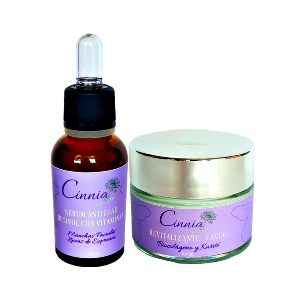 Serum Vitamina C + Crema Revitalizante Facial - Pack Ahorro