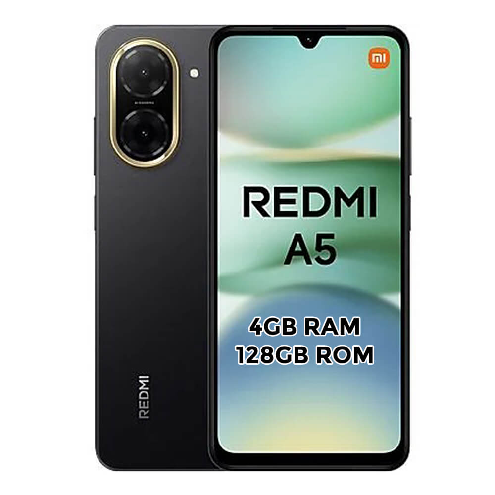 Redmi A5 4+128GB Negro - Gran Pantalla, Batería de 5200 mAh y Diseño Elegante