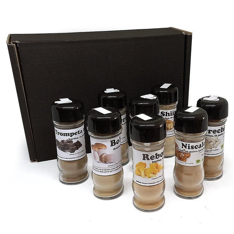 Pack Degustación de setas en polvo x 8 unidades