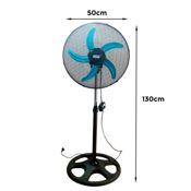 miniatura Ventilador Grande 18” con Oscilación Automática y 3 Velocidades