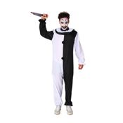 miniatura Disfraz Payaso Asesino Blanco y Negro Adulto