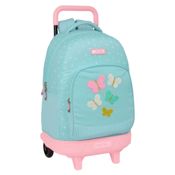 miniatura Mochila Butterflies Moos con carro de 2 ruedas y doble compartimento 1