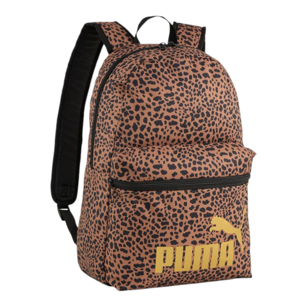 Imagen MOCHILA PUMA PHASE AOP 19 LITROS NEGRO MARRON PRINT LEOPARDO 091169-27 BACKPACK