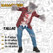miniatura Disfraz de Hombre Lobo Infantil 3