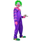 miniatura Disfraz de Payaso de Terror del Espacio Morado Adulto 1