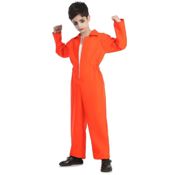 miniatura Disfraz Prisionero Naranja Infantil Unisex 3