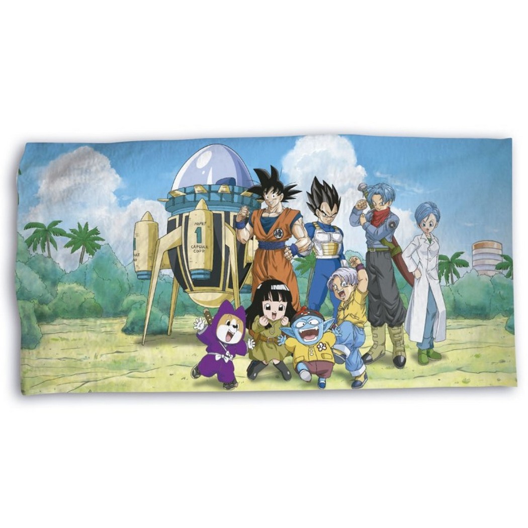 Toalla Playa o Piscina Algodón 100% Dragon Ball 140x70cm 1