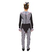 miniatura Disfraz de Arlequín Blanco y Negro Mujer Adulto 2