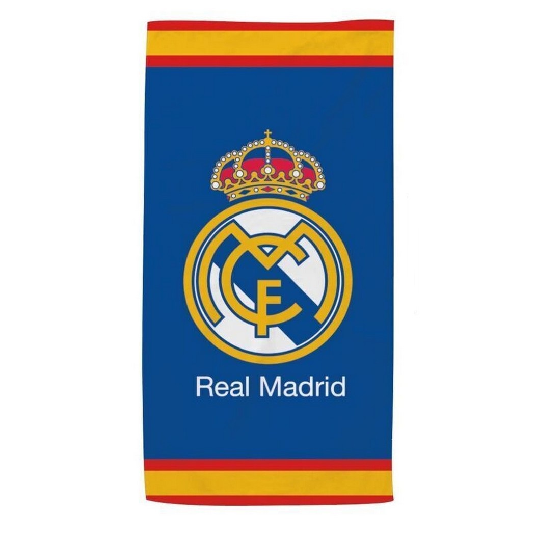 Toalla Playa o Piscina Microfibra Real Madrid 140x70cm