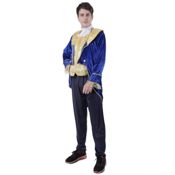 miniatura Disfraz Príncipe Bestia Azul Adulto 4