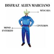 miniatura Disfraz Alien Marciano Verde Adulto 8