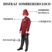 miniatura Disfraz Sombrerero Loco Adulto 5