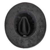 miniatura Sombrero Fedora Sintético Negro Desgastado Unisex Adulto 3