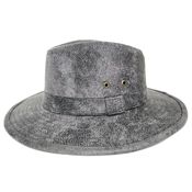 miniatura Sombrero Fedora Sintético Gris Desgastado Unisex Adulto 1
