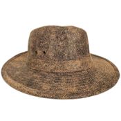 miniatura Sombrero Fedora Sintético Beige Desgastado Unisex Adulto 1