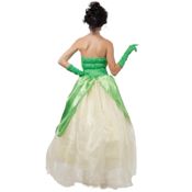 miniatura Disfraz Princesa Rana Tiana Vestido Verde Reina Hada Adulto 2