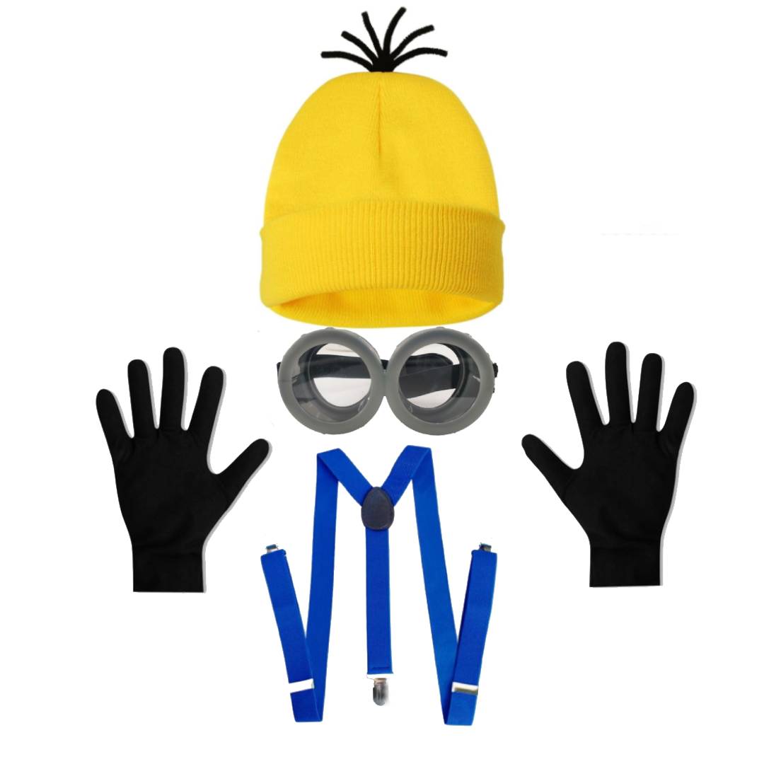Set 4 piezas para disfraz Minions 1