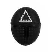 miniatura Disfraz Mono Rojo Soldado con Máscara Triángulo de El Juego del Calamar Adulto 3