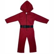 miniatura Disfraz Mono Rojo Soldado con Máscara Círculo de El Juego del Calamar Adulto 3